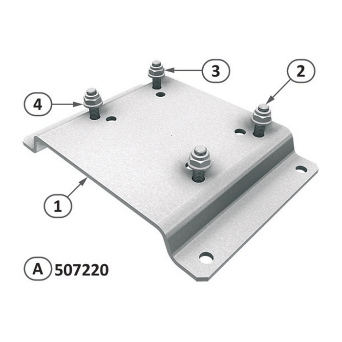 Оцинкованная опорная пластина для мотор-редукторов Ridder LogicDrive RLD80 FLAT WASHER M8x18 ELVZ