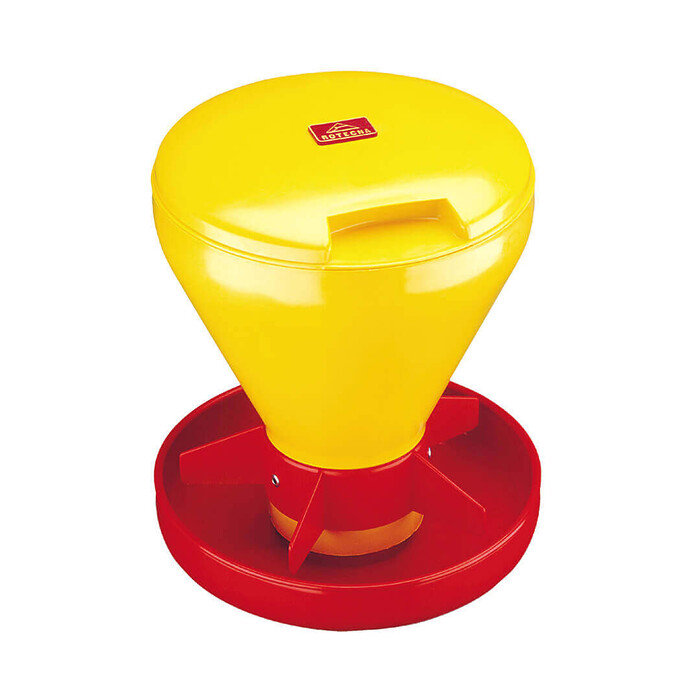 Кормушка Mini Hopper Pan с крепежными крюками,с кормоемкостью и крышкой для нее, кормоемкость 5 л